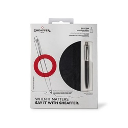 Sheaffer® Giftset Sentinel Black 321 Ballpoint Pen and Medium Notebook Black Hangsell - WP33816